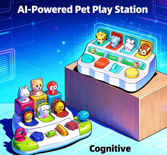 Toddler Early Education Puzzle Toy | Q Pet Machine Box for Cognitive Training & Finger Dexterity | Baby Educational Toy