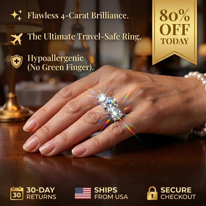 🔥Secret VIP Sale! 🔓 80% OFF The Flawless 4-Carat Trinity Ring - Outshines Diamonds, Zero Guilt