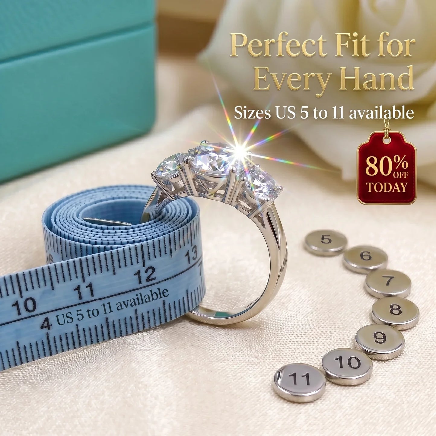 🔥Secret VIP Sale! 🔓 80% OFF The Flawless 4-Carat Trinity Ring - Outshines Diamonds, Zero Guilt