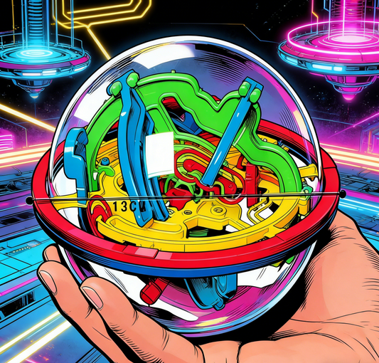 3D Maze Puzzle Ball | Montessori Obstacle Challenge Balance Training Clearance Game for Kids