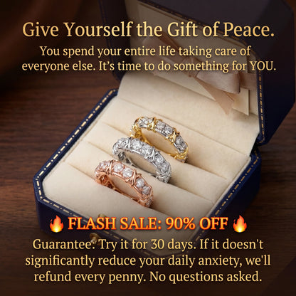 🔥 90% OFF TODAY: The Serenity X-Cross Band | Comfort-Fit Mindfulness Ring