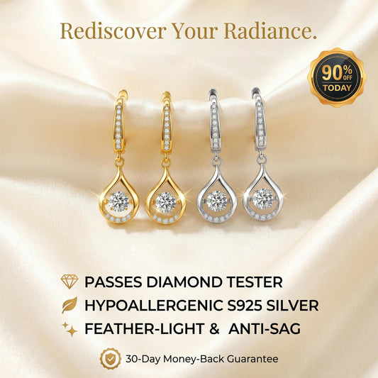 🔥 90% OFF TODAY: 1-Carat "Dancing" Moissanite Earrings – The Pure S925 Comfort & Sparkle You Deserve 💖