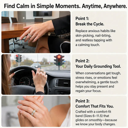 🔥 90% OFF TODAY: The Serenity X-Cross Band | Comfort-Fit Mindfulness Ring