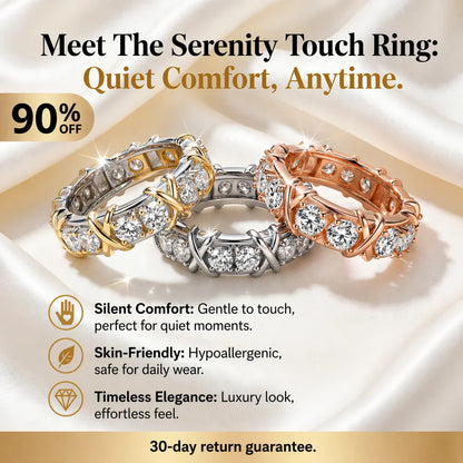 🔥 90% OFF TODAY: The Serenity X-Cross Band | Comfort-Fit Mindfulness Ring