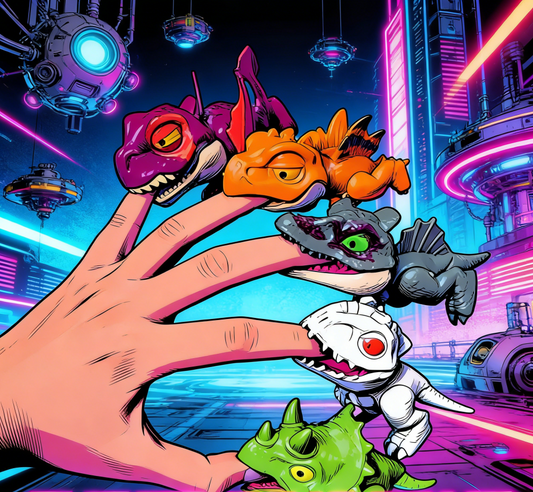 Interactive Tricky Dinosaur Finger Toys Mini Tyrannosaurus Model Creative Animal Play Gifts for Kids