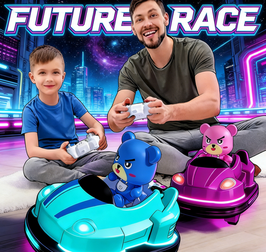 Kids Remote Control Bumper Car, Battle Go Kart with Sound Light Music, Parent-Child Competitive Interactive Toy, Perfect Gift for Boys