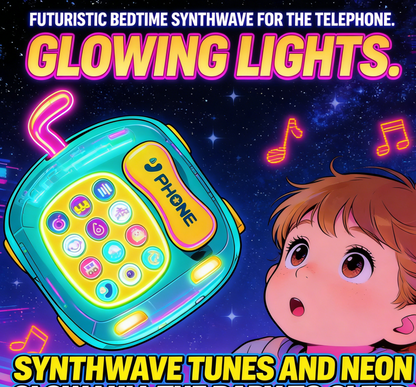 baby Storyteller Electric Toy Educational Early Learning Simulation Telephone Car with Light and Music
